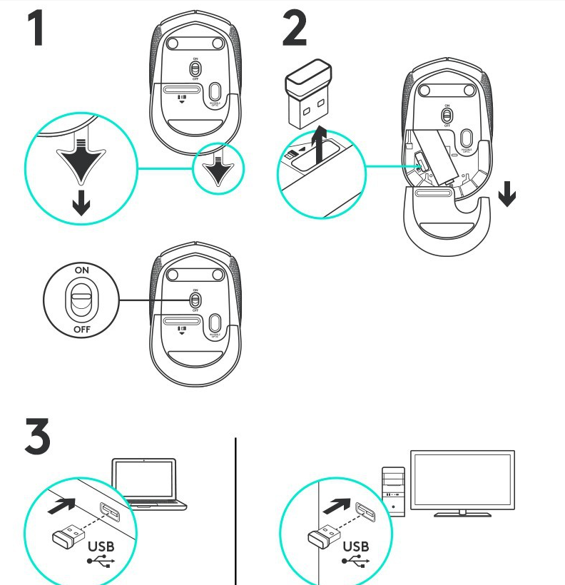 M170 Office Mouse 2.4G Compact Optical Laptop Desktop Business Office Wireless Mouse