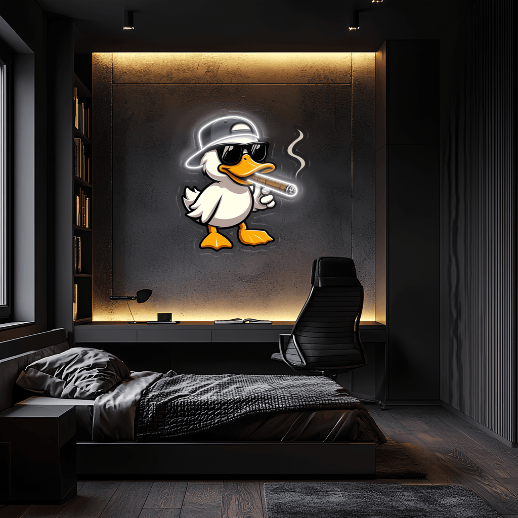 Cool Duck Plexiglass LED Neon Sign Art - Modern Wall Light