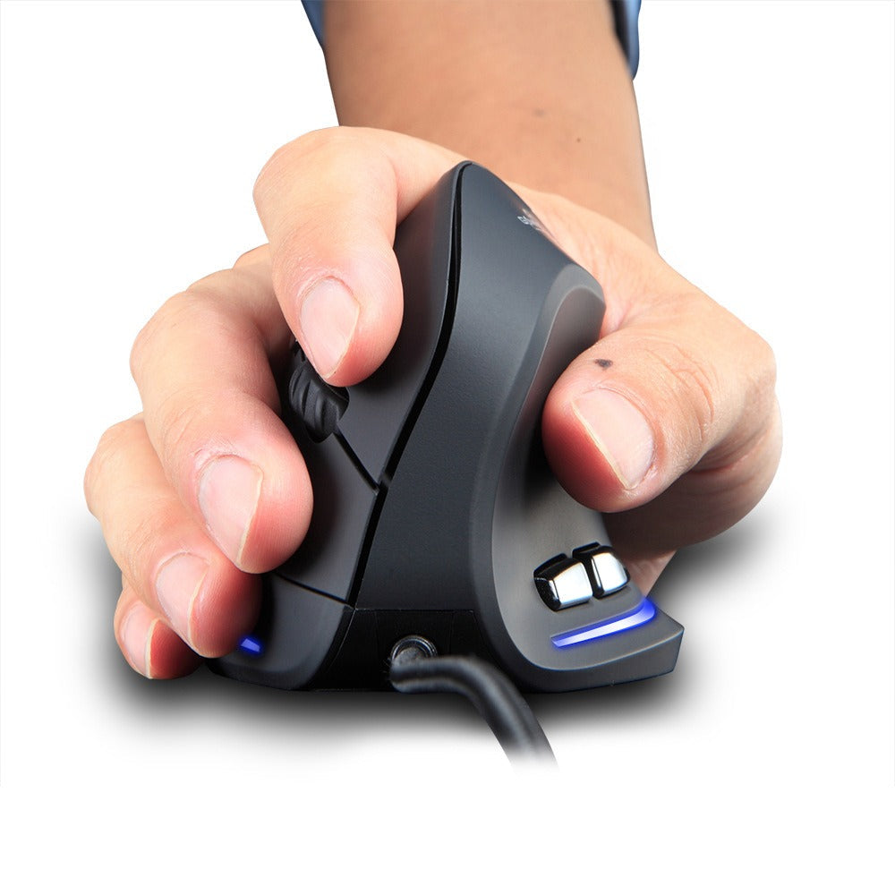 ZELOTES T20 Vertical Mouse Grip Ergonomic Laptop Desktop Wired Mouse