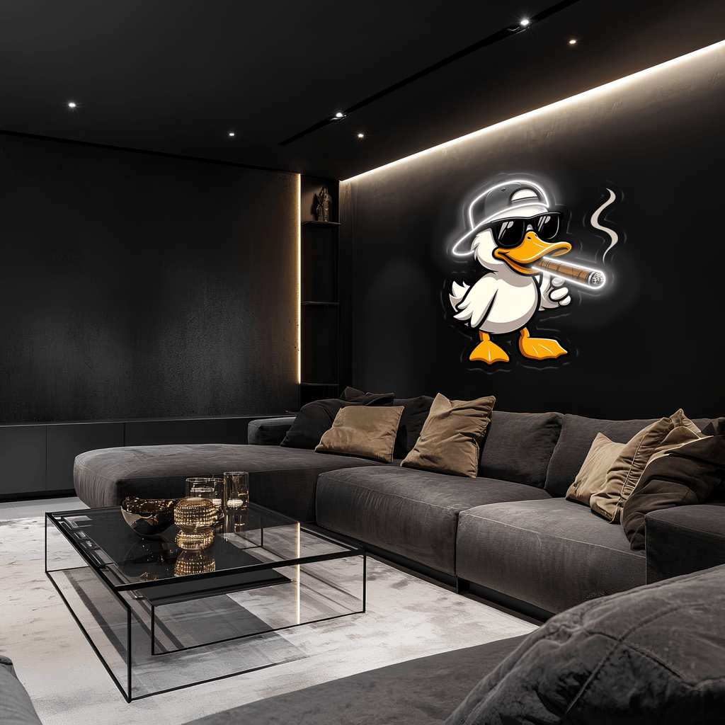 Cool Duck Plexiglass LED Neon Sign Art - Modern Wall Light