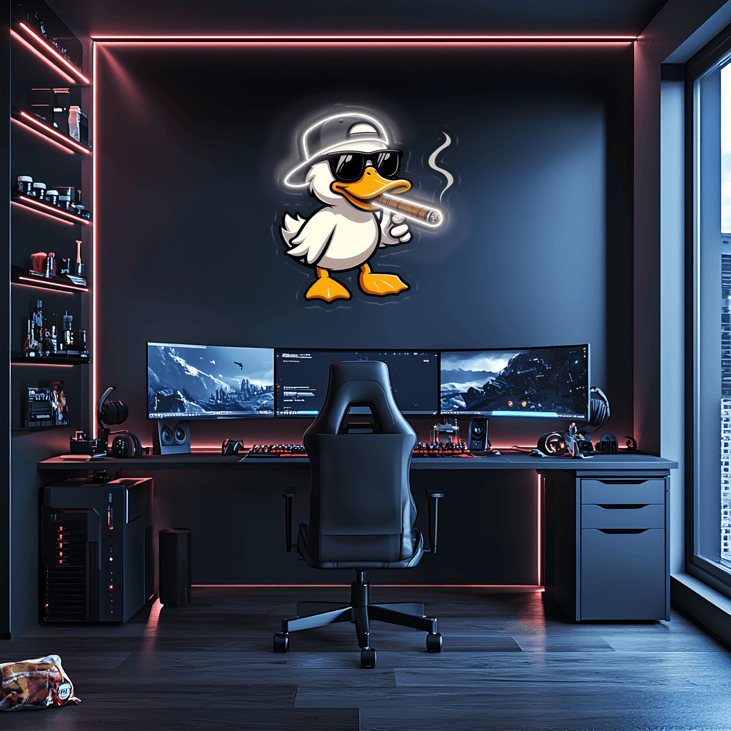 Cool Duck Plexiglass LED Neon Sign Art - Modern Wall Light