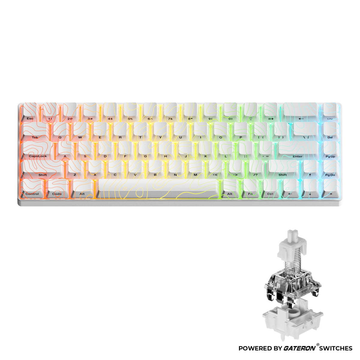 XVX HE68 68% Rapid Trigger Hall Effect Wired Magnetic Gaming Keyboard