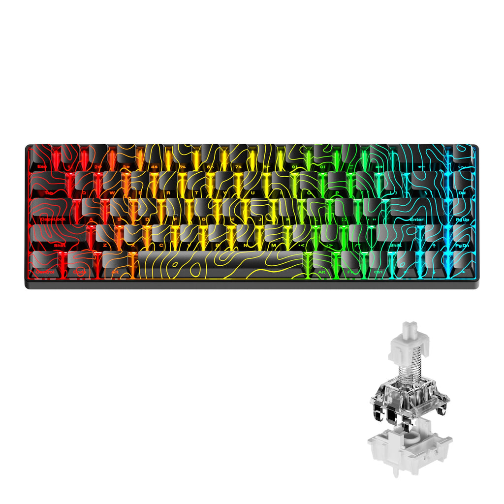 XVX HE68 68% Rapid Trigger Hall Effect Wired Magnetic Gaming Keyboard
