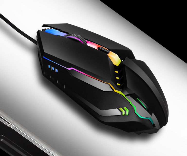 Wired mouse USB illuminated desktop computer laptop computer gaming and competitive mouse