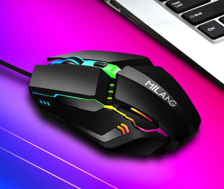 Wired mouse USB illuminated desktop computer laptop computer gaming and competitive mouse
