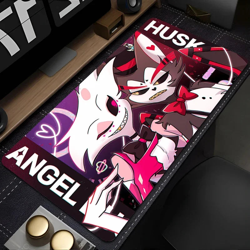 Hazbin Hotel Mouse pad rubber anti-slip computer accessories keyboard pad large desk pad coaster PC carpet Anime Mousepad XL XXL