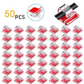 50PCS Clear Adhesive Cable Clips Outdoor Indoor Cable Management Wire Organizer Strong Stick Cord Holder for Under Desk Car