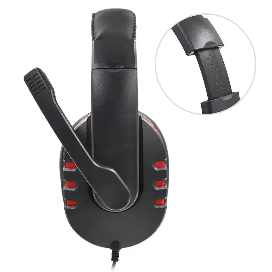 New Upgrade Wired Headset Gamer with Mic Noise Cancelling Headphones For PC Computer Laptop PS4 PS5 Nintendo Tablet Earphones