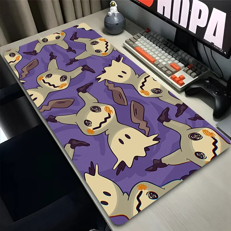 Mouse Pad Gamer XXL Custom Mouse Mat P-pokemon Mimikyu Desk Mats Table of Office Carpet Gamer Natural Rubber Mice Pad Mousepad