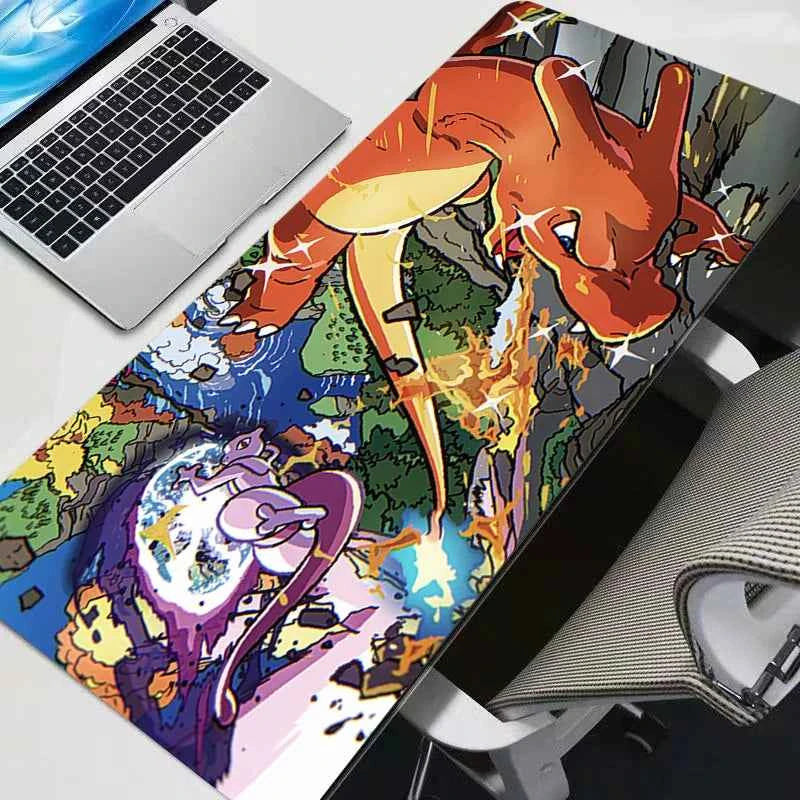 Mouse Pad Pokemon Pikachu Gaming Large Dywan Gamer durable Keyboard Desk Mat Table Carpet Mousepad XXL 900x400 For Computer
