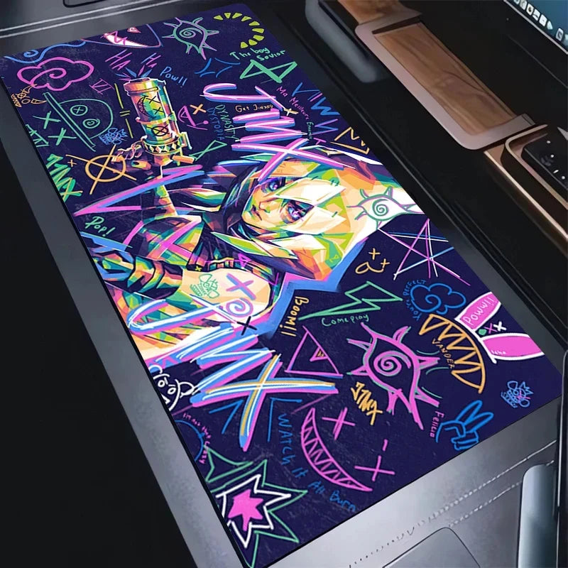 Colorful Graffiti Desktop Mouse Pad, Multi Options