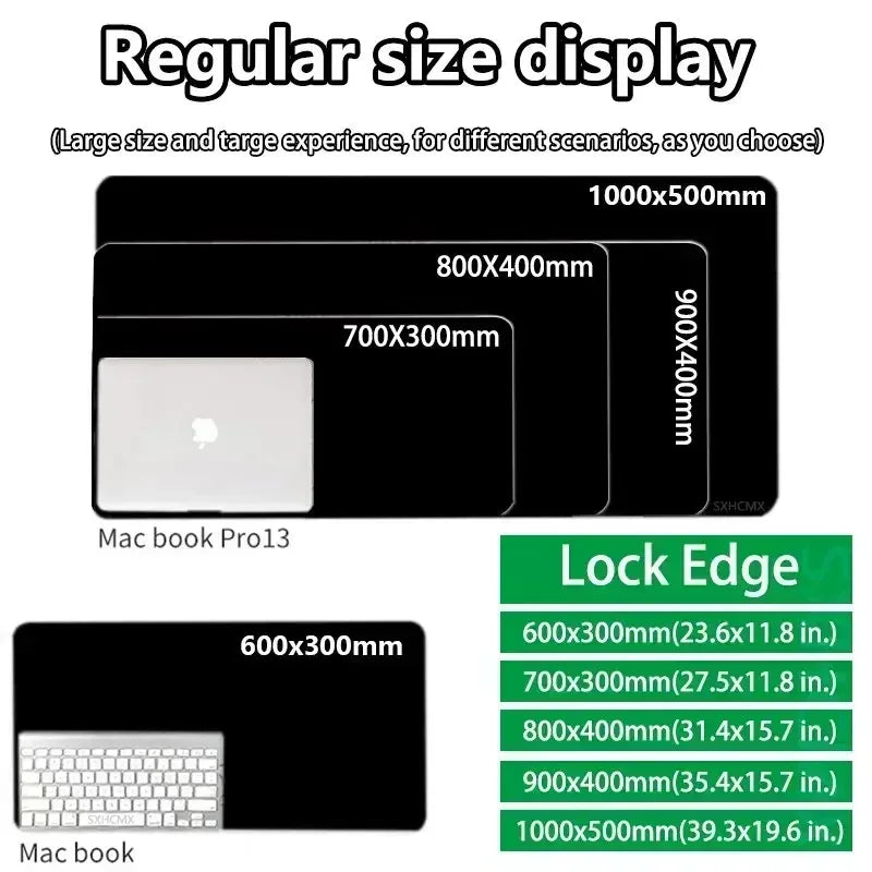 P-Pokemon Gengar Anime Mousepad Large Gaming Mouse Pad LockEdge Thickened Computer Keyboard Table Desk Mat Purple Playmat