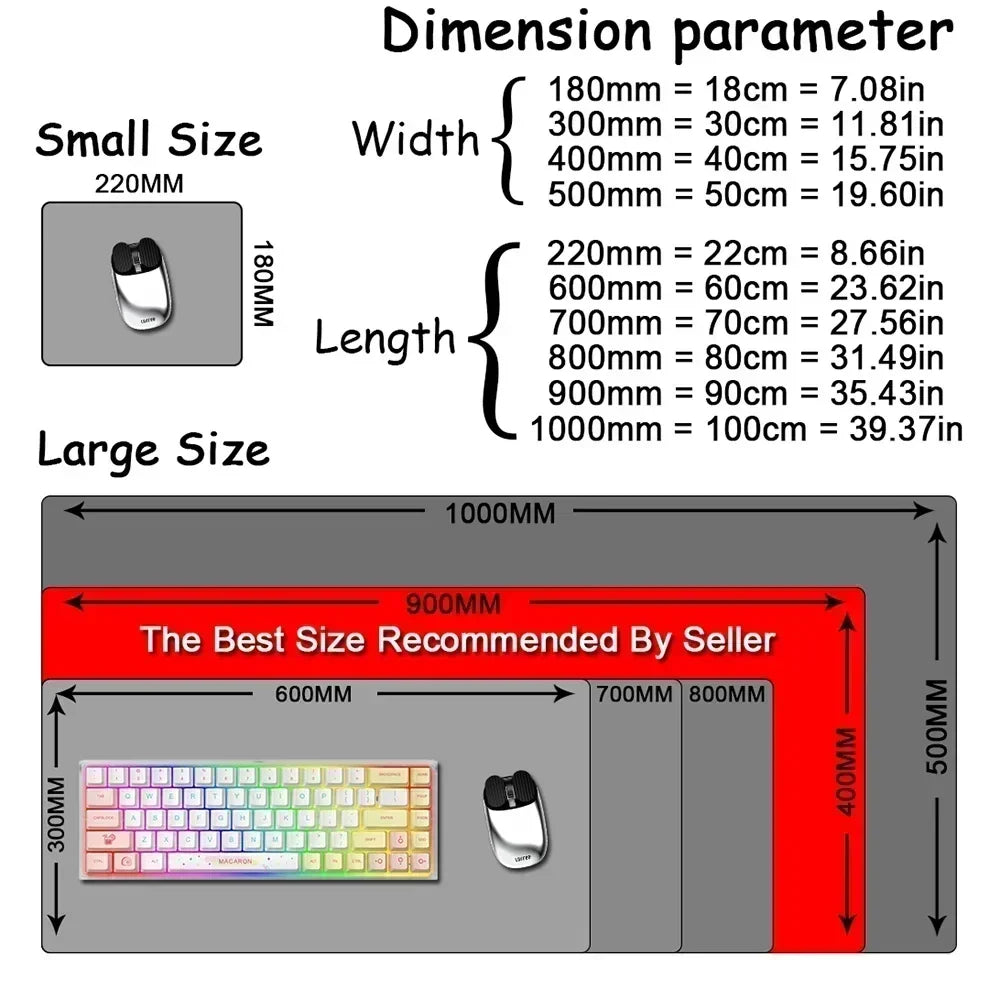40x90cm Gaming Samurai Oni Mouse Pad Japan Mask Girl Deskmat Large Gamer Professional Premium Mousepad Speed Control Accessories
