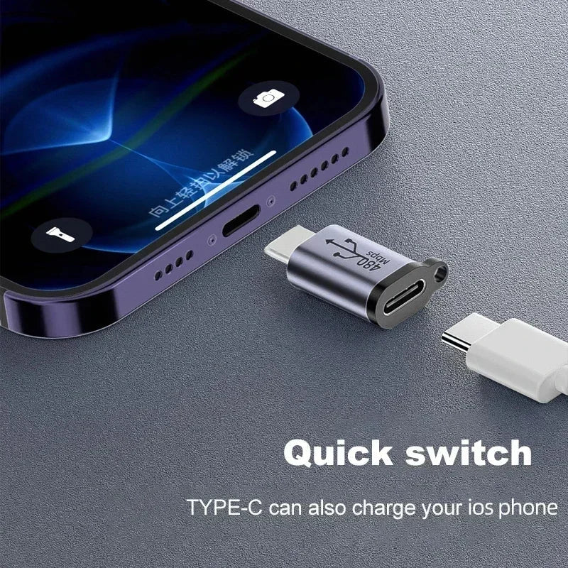 USB C Adapter Type C To Micro To Mini USB Female Converters for IPhone 14 13 Xiaomi Samsung for Lightning Male Charger Adapter