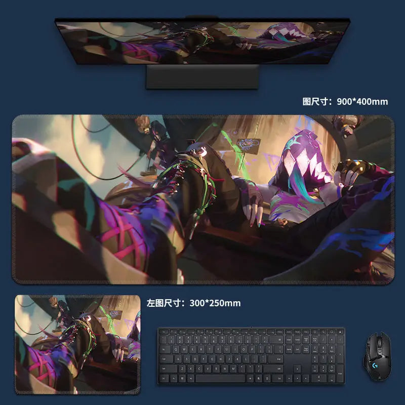 Colorful Graffiti Desktop Mouse Pad, Multi Options