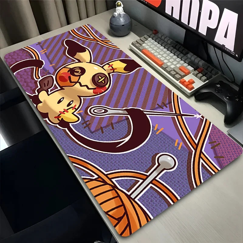 Mouse Pad Gamer XXL Custom Mouse Mat P-pokemon Mimikyu Desk Mats Table of Office Carpet Gamer Natural Rubber Mice Pad Mousepad