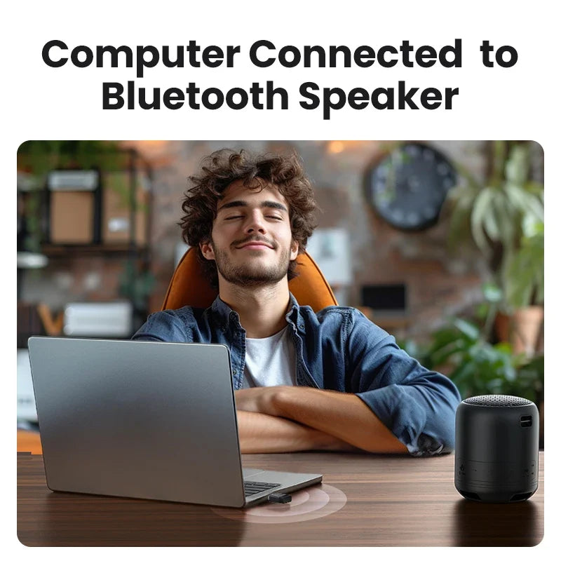 USB Bluetooth Adapter, Bluetooth 6.0 Dongle for PC Windows 11/10/8.1, Bluetooth Receiver & Transmitter for Keyboard/Mouse