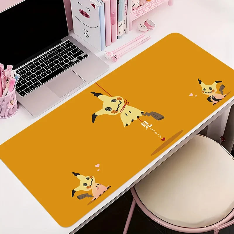 Mouse Pad Gamer XXL Custom Mouse Mat P-pokemon Mimikyu Desk Mats Table of Office Carpet Gamer Natural Rubber Mice Pad Mousepad