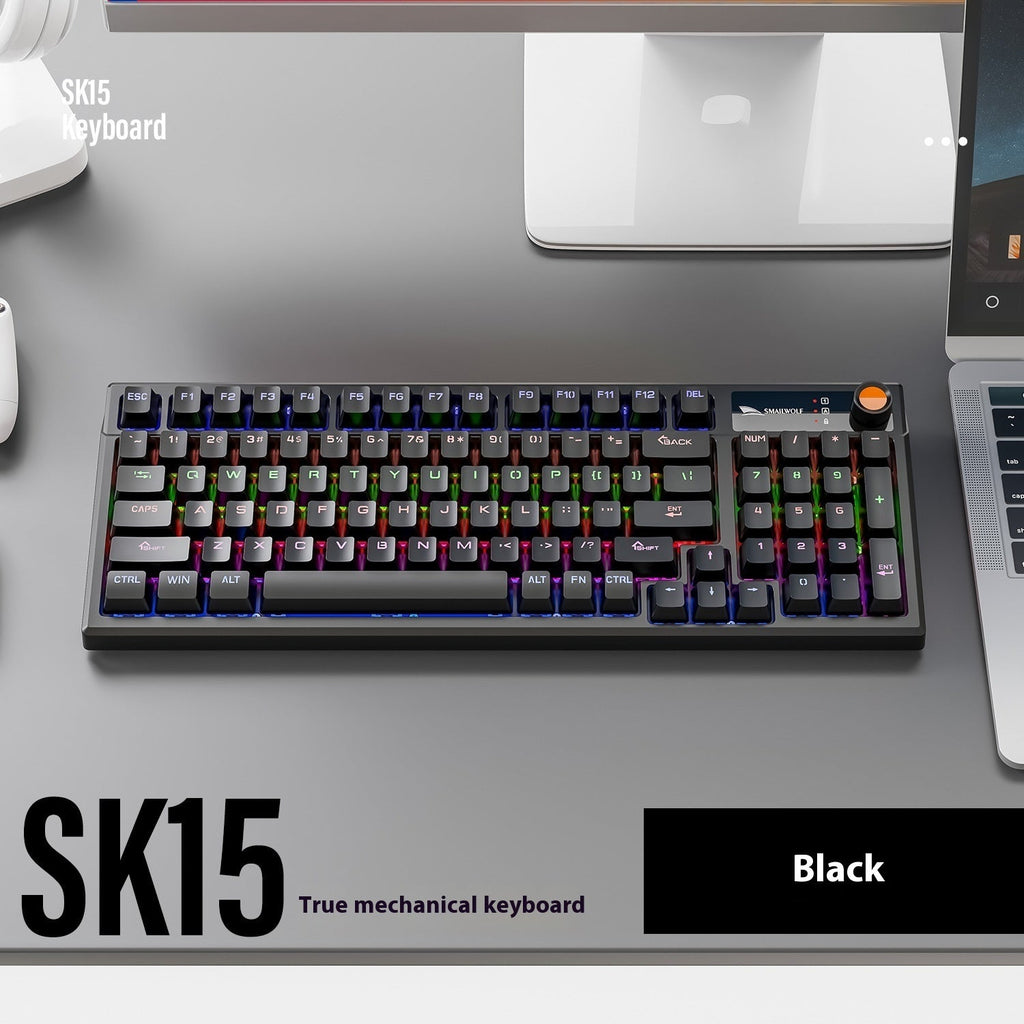 Wired With Knob E-sports Games Notebook Computer Mechanical Keyboard