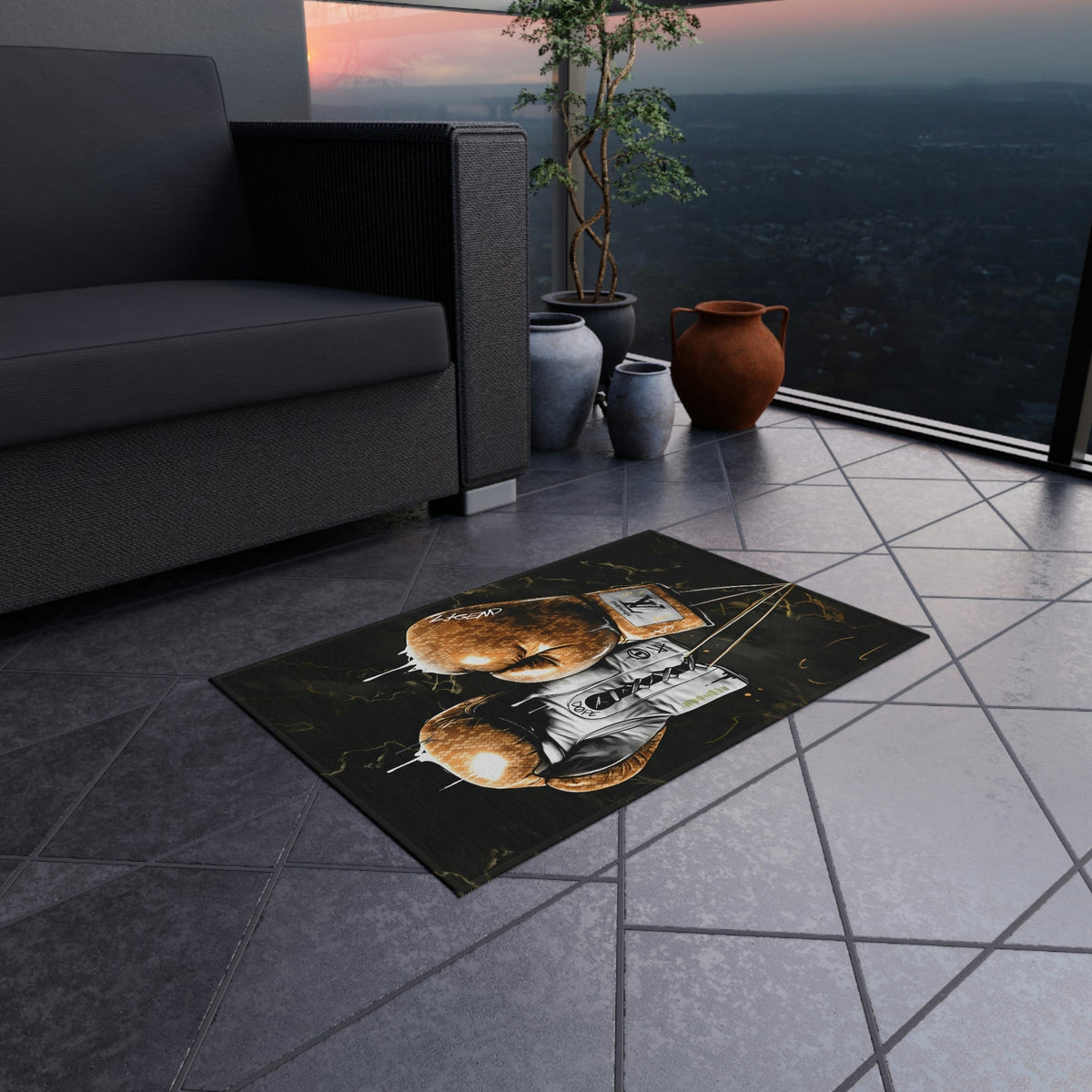 LV Knockout Rug