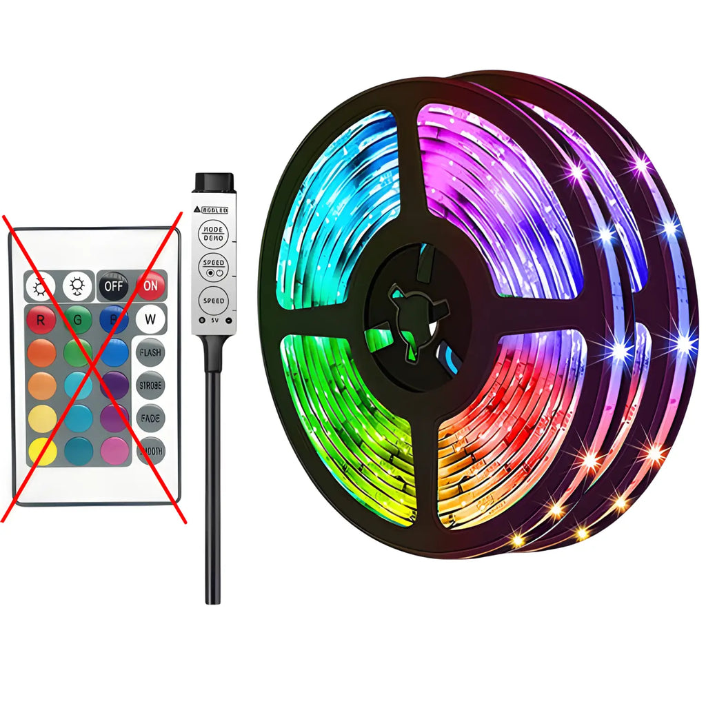 Smart LED Lights Bluetooth RGB Strip with Remote Control
