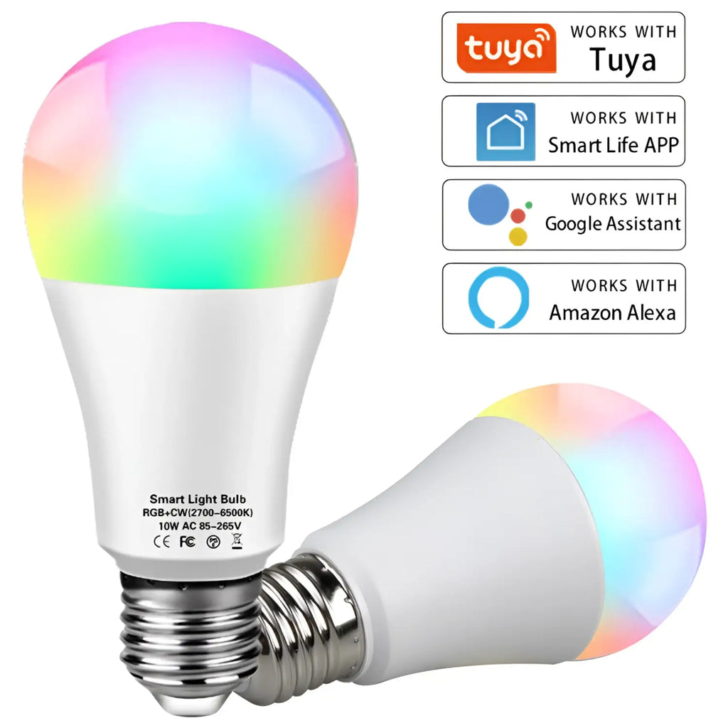 Tuya Smart LED Bulb RGB WiFi Light for Home & Office
